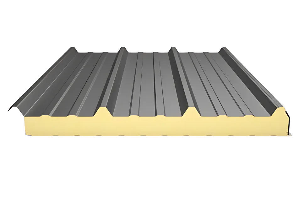 Panneaux sandwich bac acier isolant pour couverture toiture isolée.